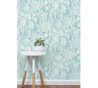 Fine Decor Dimensions Floral Wallpaper Teal