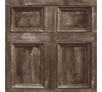 Fine Décor Distinctive Wood Panel Wallpaper in Brown Fine Décor Brown