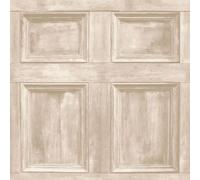 Fine Décor Distinctive Wood Panel Wallpaper in Cream Fine Décor Cream