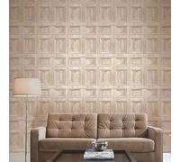 Fine Decor Distinctive Wood Wallpaper Cream