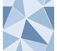 Fine Décor FD41992 UK Apex Geo Sidewall Wallpaper, Blue