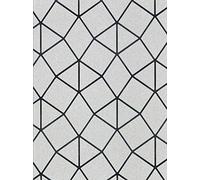 Fine Décor FD42489 Silver Platinum Geo Trellis