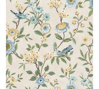 Fine Decor FD43448 Eleanor Floral Wallpaper, Natural