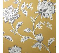 Fine Decor FD43450 Juliette Floral Wallpaper, Ochre