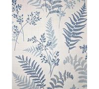 Fine Decor FD43767 Fern Luxury Textured Vinyl Wallpaper, Blue