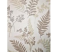 Fine Decor FD43768 Fern Luxury Textured Vinyl Wallpaper, Mocha