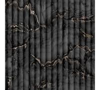 Fine Decor FD43973 Bianco Fluted Marble Wallpaper, Charcoal