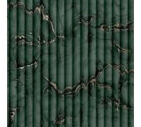 Fine Decor FD43974 Bianco Fluted Marble Wallpaper, Deep Green