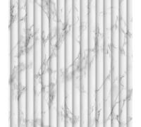 Fine Decor FD43976 Bianco Fluted Marble Wallpaper, White/Grey
