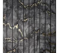Fine Decor FD44057 Marble Slat Panel Luxury Wallpaper, Charcoal