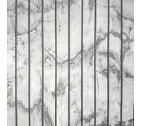 Fine Decor FD44058 Marble Slat Panel Luxury Wallpaper, Soft Grey