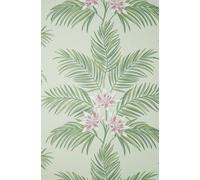 Fine Décor Fine Decor Bali Tropical Floral Sage Wallpaper Fd43278
