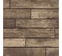 Fine Décor Fine Decor Distinctive Wooden Plank Effect Brown Flat Surface Wallpaper Fd31289