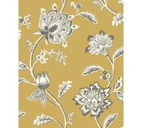 Fine Décor Fine Decor Fd43450 Juliette Floral Wallpaper, Ochre