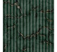 Fine Décor Fine Decor Fd43974 Bianco Fluted Marble, Deep Green
