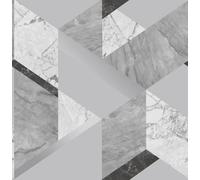 Fine Décor Fine Decor Marblesque Geometric Marble Grey & Silver Wallpaper Fd42302