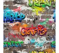 Fine Décor Fine Decor Novelty Graffiti Multi Wallpaper Fd41582