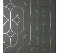 Fine Décor Fine Decor Platinum Rosco Trellis Charcoal, Fd42804