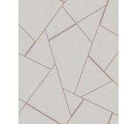Fine Décor Fine Decor Quartz Fractal Geometric Rose Gold Wallpaper Fd42282