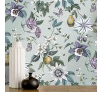 Fine Décor Fine Decor Sierra Green Floral Botanical Wallpaper Feature Statement Wall