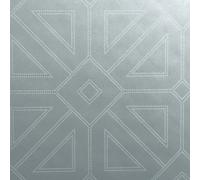 Fine Décor Fine Decor Sp87334 Voltaire Beaded Geometric Fabric Flock Wallpaper, Silver