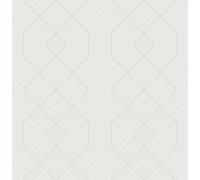 Fine Décor Fine Decor Sp87346 Ballard Geometric Fabric Flock Wallpaper, Silver