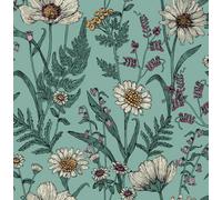 Fine Décor Fine Decor Wild Meadow Blue Wallpaper Fd43338