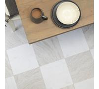 Fine Décor Floor Pops Bonneville Beige Self Adhesive Vinyl Floor Tiles Pack Of 30 (2.79Sqm)