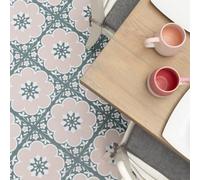 Fine Décor Floor Pops Daphne Pink Self Adhesive Vinyl Floor Tiles Pack Of 20 (1.86Sqm)