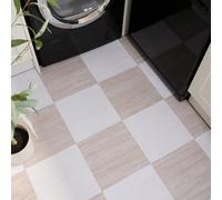 Fine Décor Floor Pops Kingsley Natural Self Adhesive Vinyl Floor Tiles Pack Of 20 (1.86Sqm)