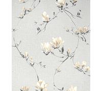 Fine Decor Isla Floral Luxury Textured Vinyl Wallpaper, Grey Ochre