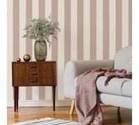 Fine Décor Juliette Stripe Textured Vinyl Wallpaper Pink Fine Decor Fd43456