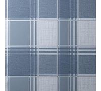 Fine Decor Larson Check Navy/Silver