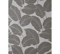 Fine Décor Larson Leaf Charcoal/Gold