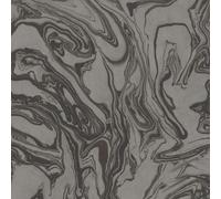 Fine Decor Marble Charcoal Silver Wallpaper Paste The Wall Textured Metallic