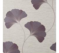 Fine Decor Miya Ginkgo SIDEWALL Plum
