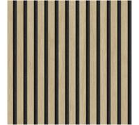 Fine Décor Natural Woodslat Wallpaper Acoustic Wood Panel Effect Cream Modern Feature Wall
