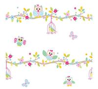 Fine Decor Patchwork Owl Wallpaper