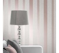 Fine Decor Quartz Stripe Wallpaper Rose Gold