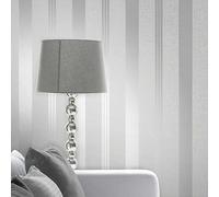 Fine Decor Quartz Stripe Wallpaper Silver