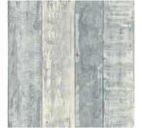Fine Decor Rustic Wood Stripe Blue Wallpaper Paste The Paper Washable Modern Wooden Panel Plank