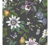 Fine Decor Sierra Black Floral Botanical Wallpaper Feature Statement Wall