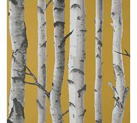 Fine Decor UK Birch Trees SW Mustard