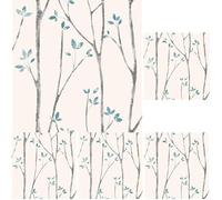 Fine Decor Urban Walls UW24777 Scandi Tree Sidewall, Blue (Pack of 5)