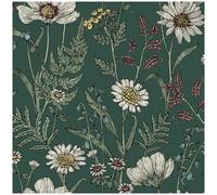 Fine Décor Wild Meadow Forest Wallpaper Green Pink Paste The Wall Floral Botanical