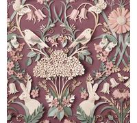 Fine Décor Woodland Wallpaper in Plum Fine Décor Plum