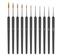 Fine Detail Paint Brushes And Watercolour Brushes 11 PCS Micro Fine Liner Pen Set Multiple Nib Sizes For Miniature Art And Technical Drawing