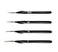 Fine Detail Paint Brushes Set, 4PCS Professional Small Artist Paint Brushes Thin Small Artist Paint Brush for Fine Detailing Acrylic Watercolor Oil Painting Line Drawing Scale Model Painting