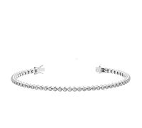 Fine Diamonds R us 3.00 carat Round Brilliant Cut Diamonds Tennis Bracelet in Gold and Platinum (Platinum)