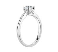 Fine Diamonds R us IGI Certified D/VS1, 1.00 Carat, Solitaire Lab-Grown Round Diamond Wedding Anniversary Engagement Promise Ring in 950 Platinum (L) | Luxury Deluxe Collection for Gift